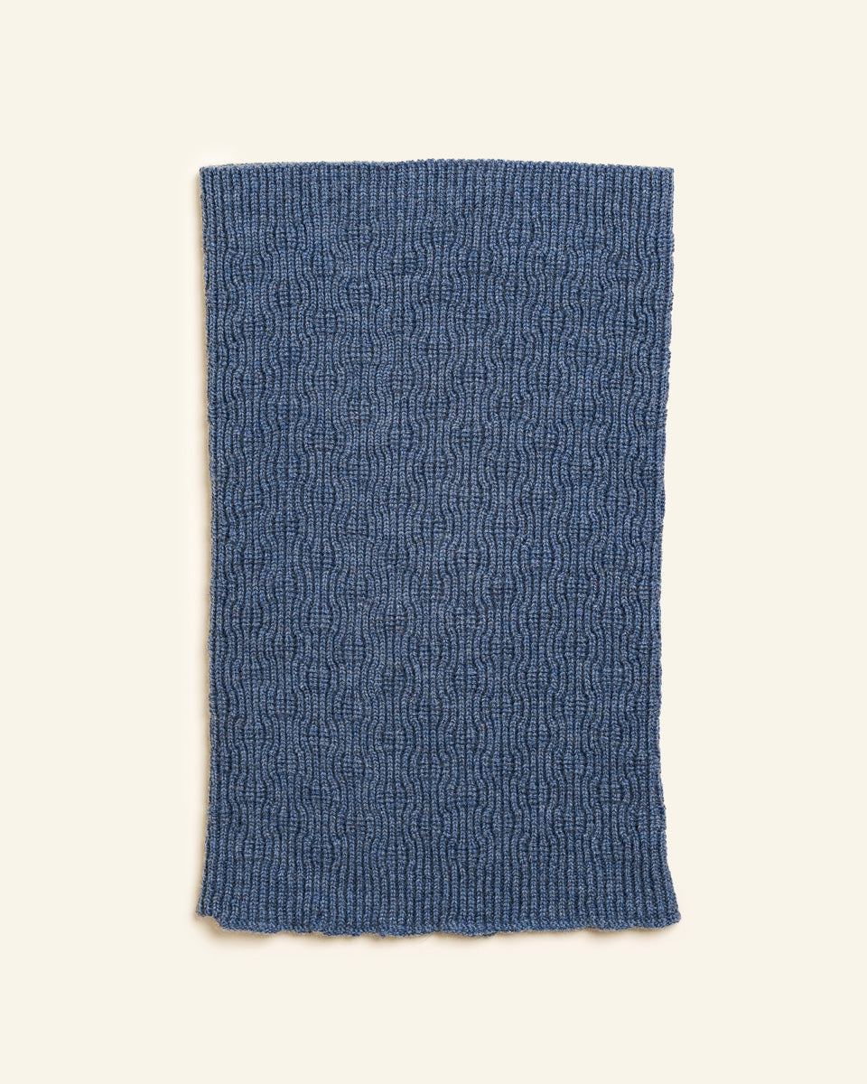 Hvid tube sjaal Gigi - Denim