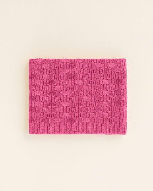 Hvid tube sjaal Gigi - Fuchsia