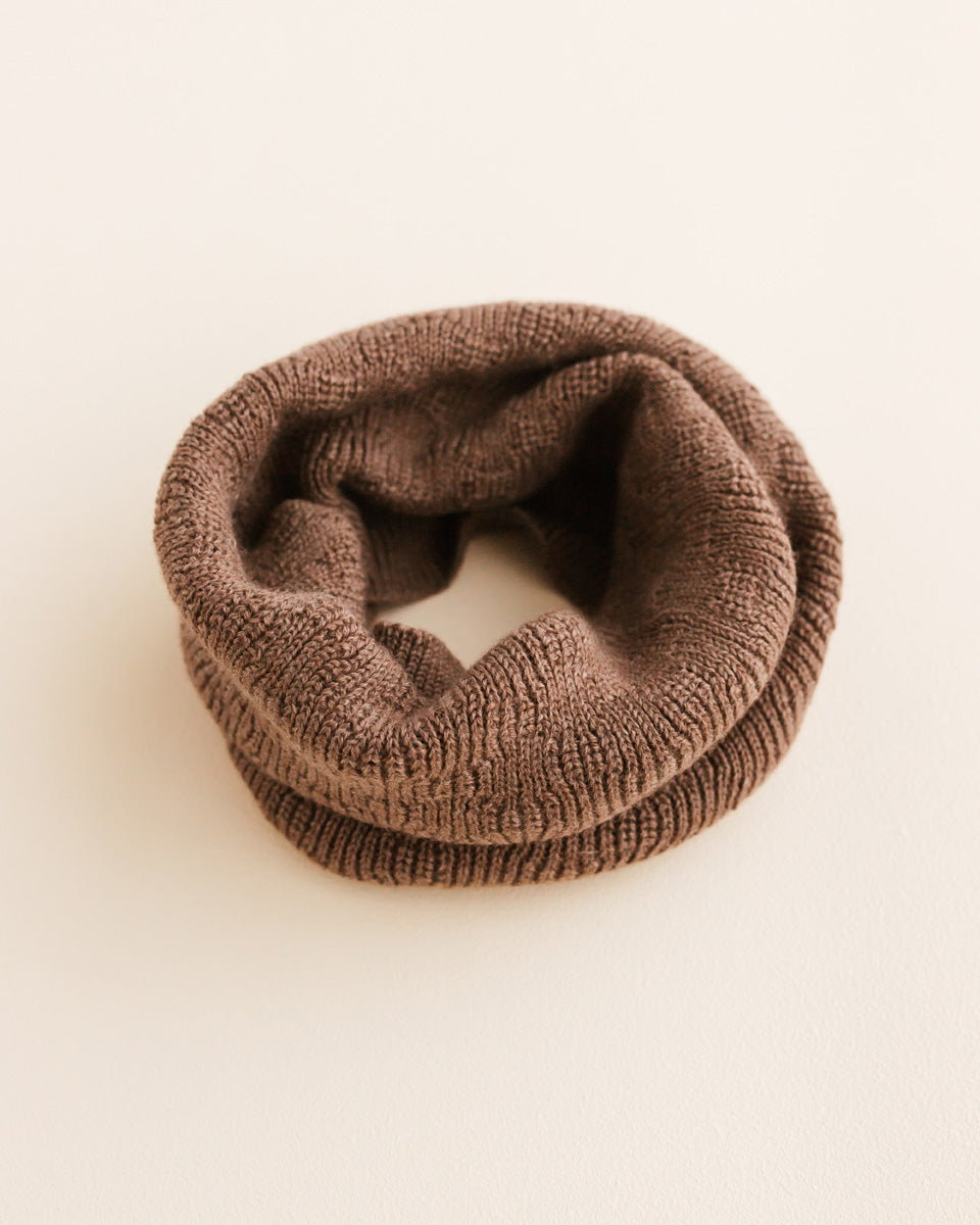 Hvid tube sjaal Gigi - Mocha