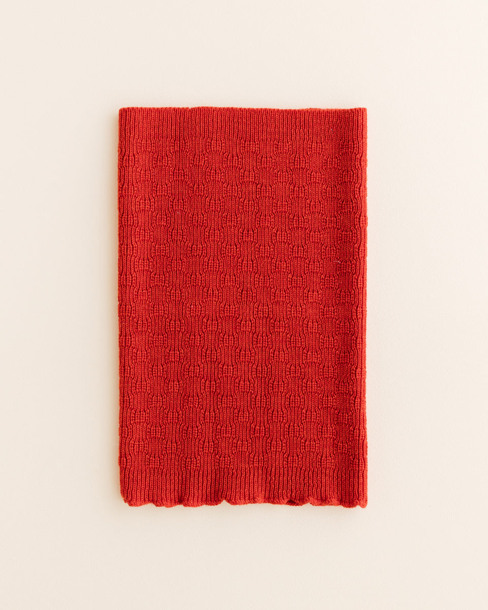 Hvid tube sjaal Gigi - Red