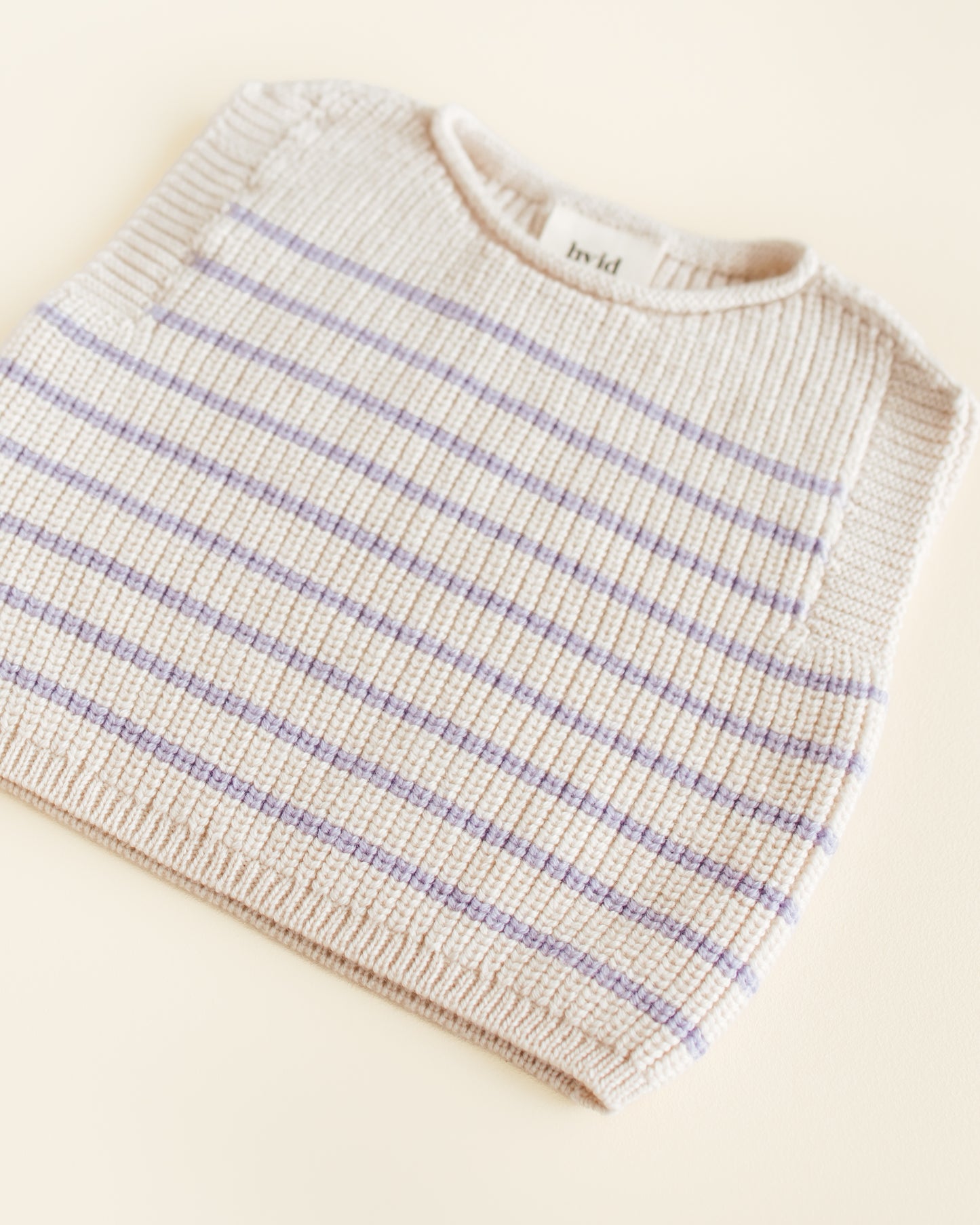 Hvid cardigan Harvey baby - Cream / Lilac