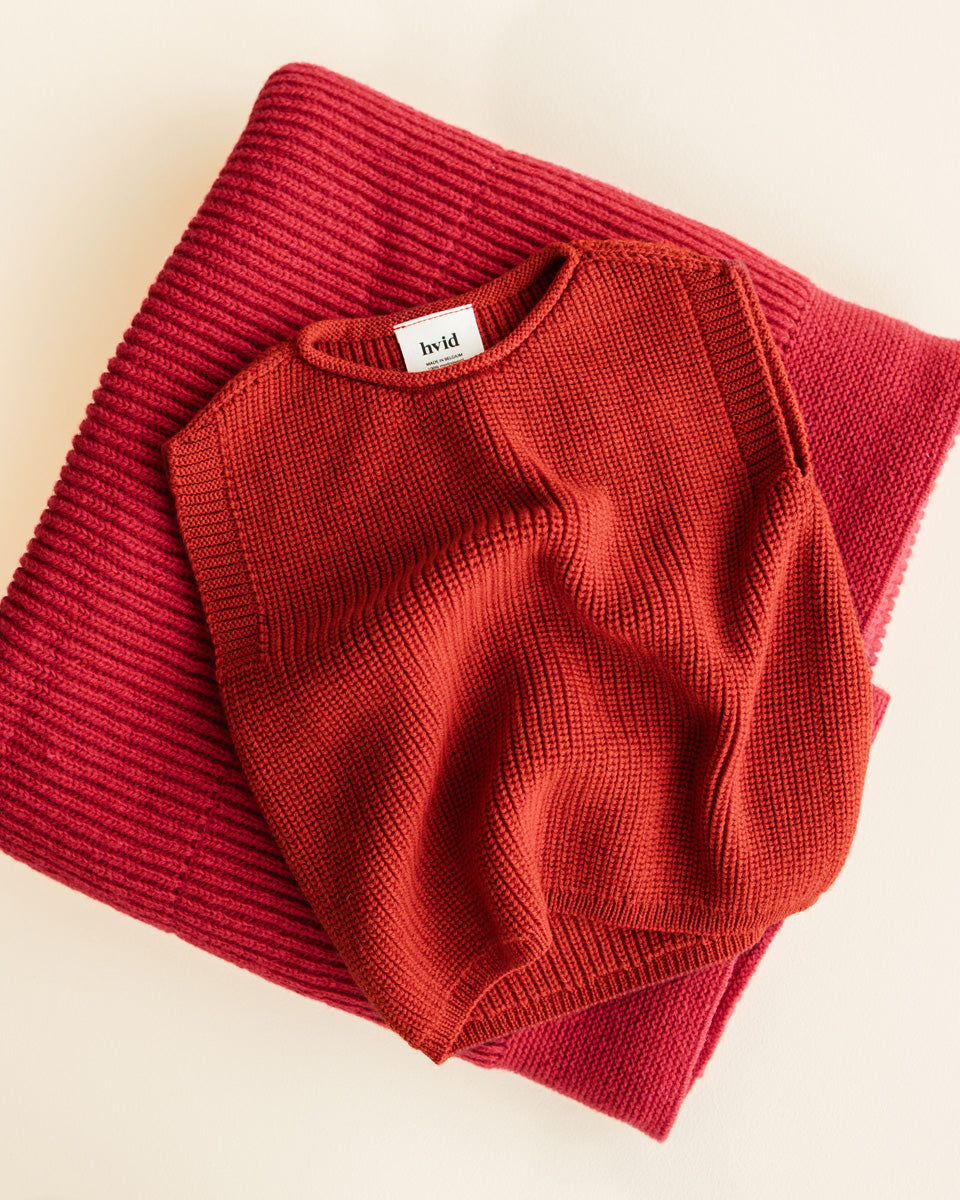 Hvid vest Harvey baby - Red