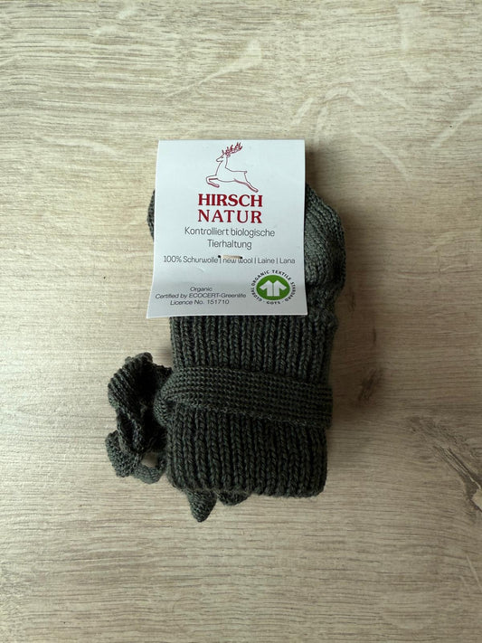Hirsch Natur Knitted Booties - Forest