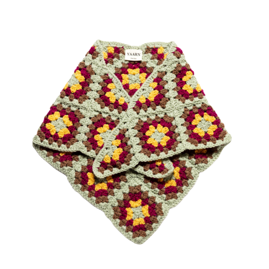 YAARN driehoeksjaal Rose - Sunburst