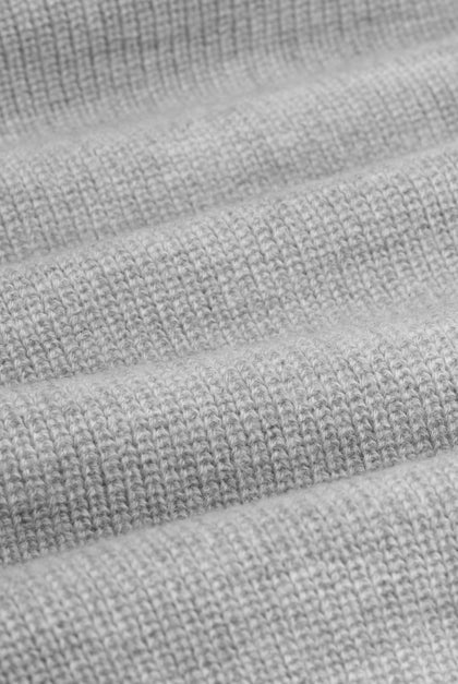 Gray Label gebreid wollen baby vest - Grey Melange