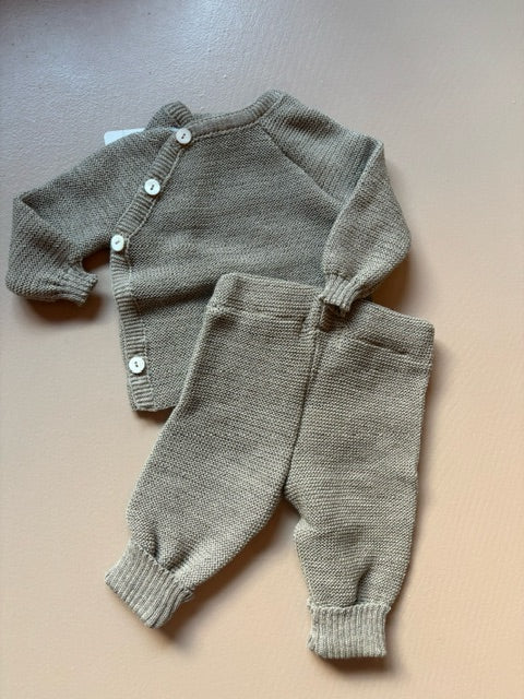 Wool wrap cardigan - savannah