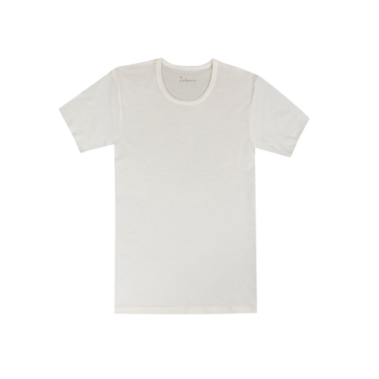 Joha wollen t-shirt heren - Off-white