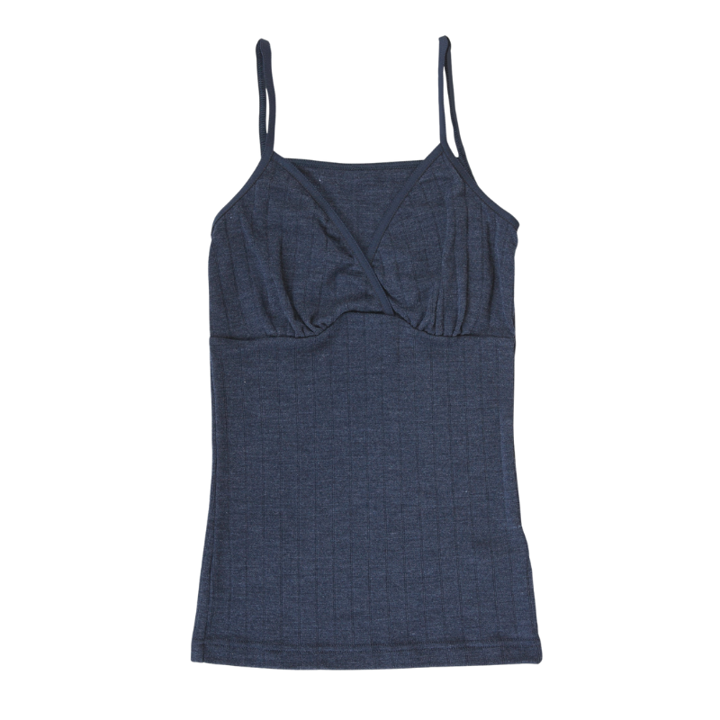Joha Woll-/Seidenhemd Damen - Navy