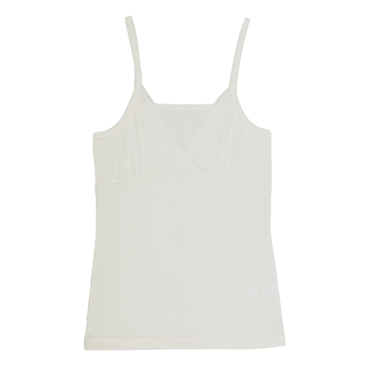 Joha wol/zijde chemise dames - Off-white