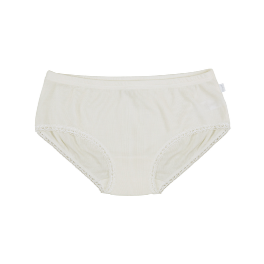 Joha wol/zijde hipster dames - Off-white