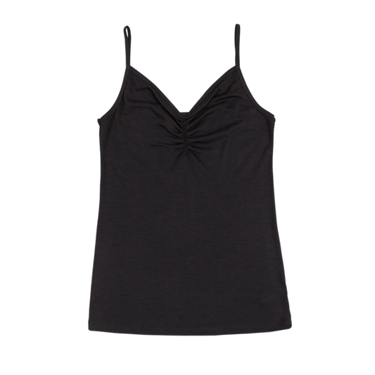 Joha wol/zijde top dames - Black