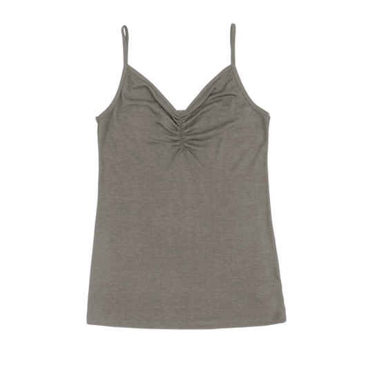 Joha wol/zijde top dames - Sesame melange
