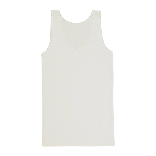 Joha wol/zijde hemd dames - Off-white