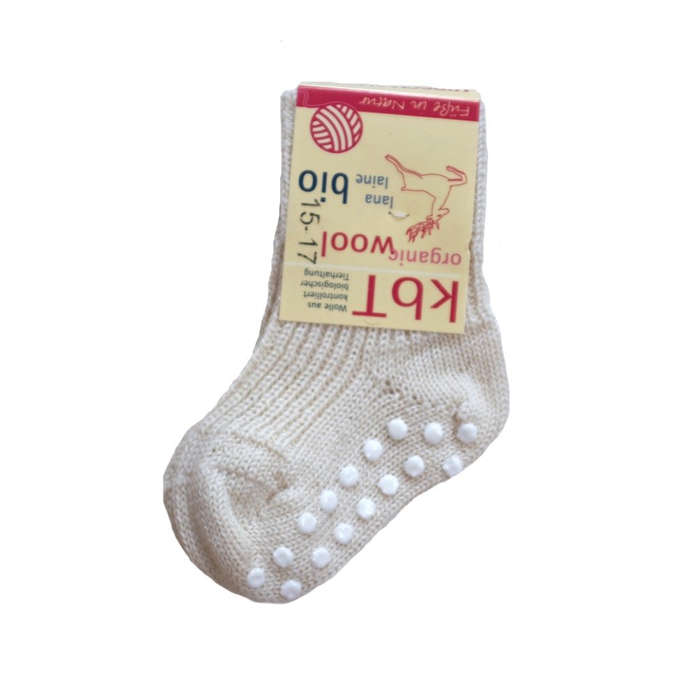 personeelszaken temperament hart Wollen sokken met anti slip van Hirsch Natur - bij de Wevershoek
